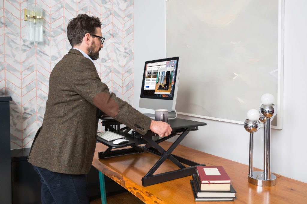 Rocelco Dadr Sit Stand Desk Riser And Standing Desk Converter