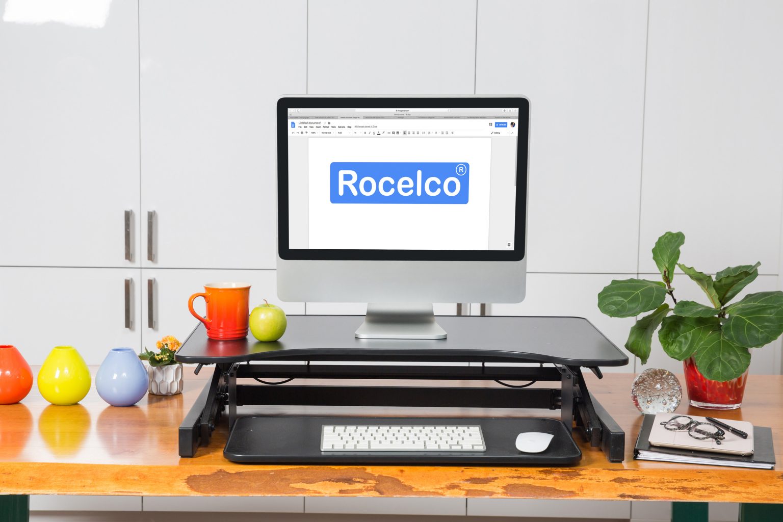 Rocelco ADR Adjustable Desk Riser and Standing Desk Converter