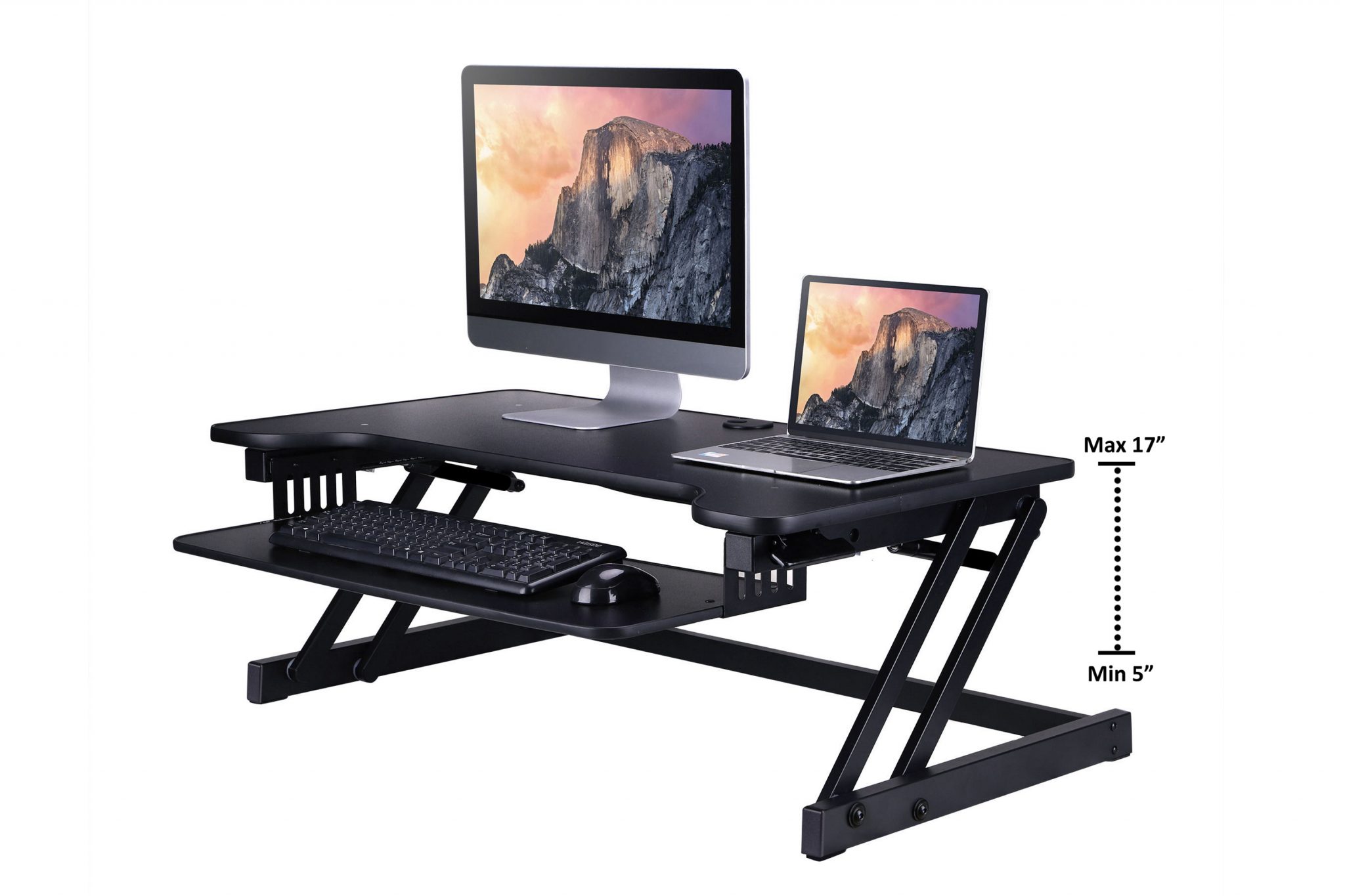 Rocelco DADR Sit Stand Desk Riser