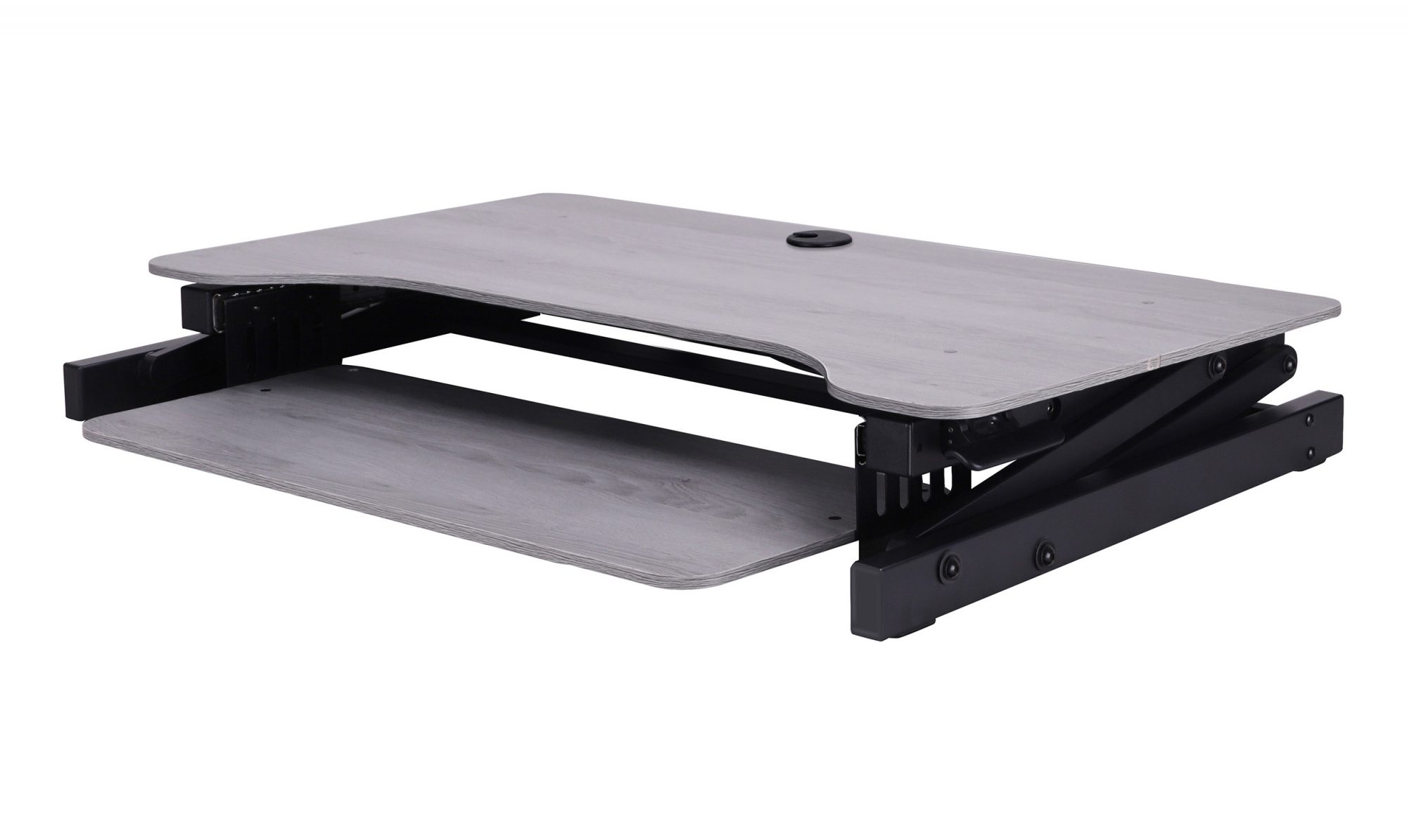 Rocelco DADR (Grey) Sit Stand Desk Riser