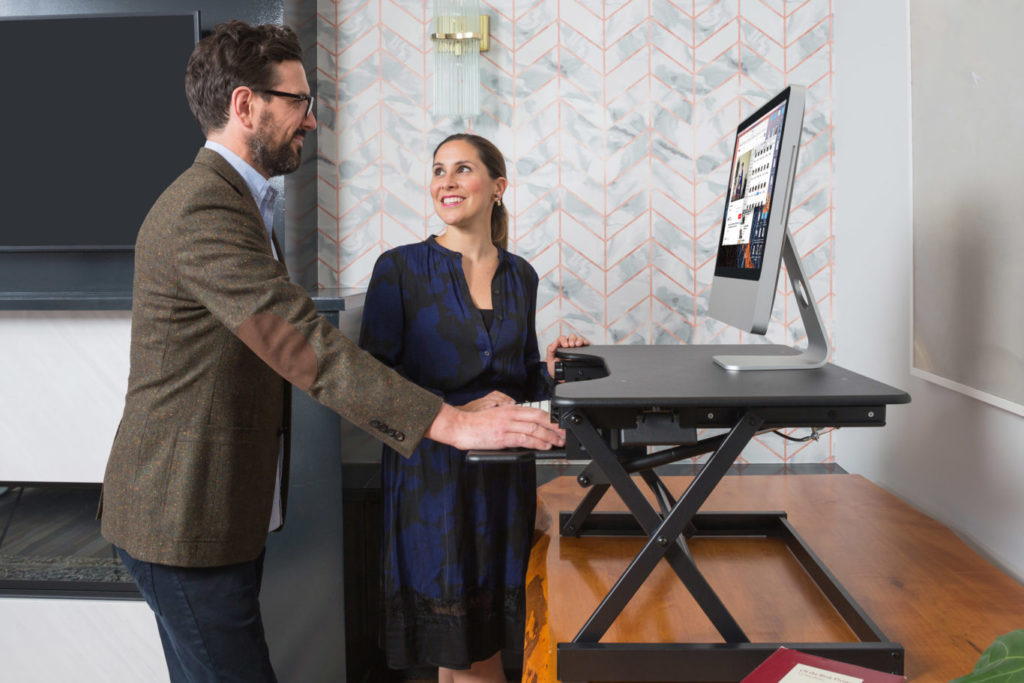 sit stand desk riser