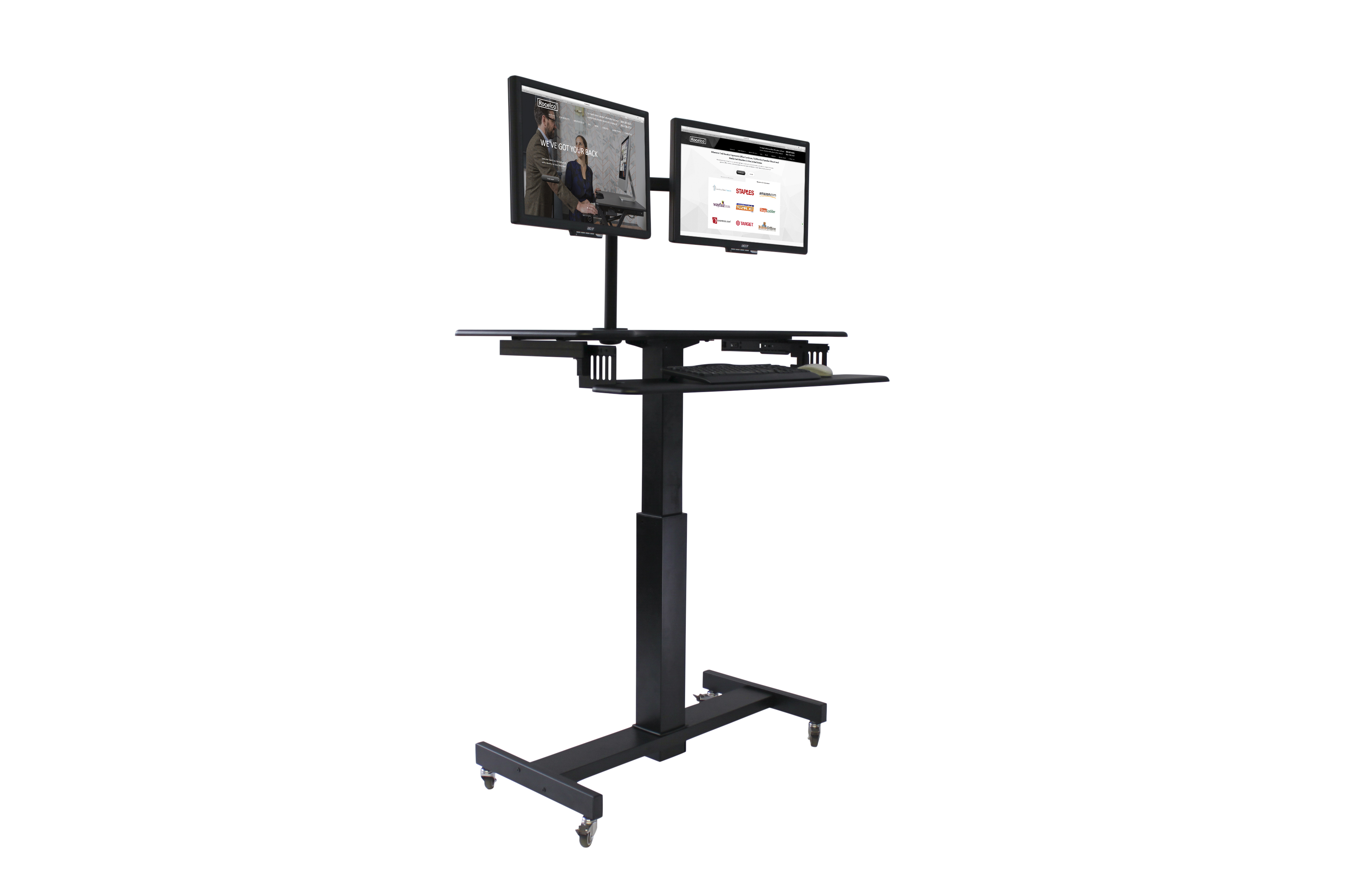 Rocelco Msd 40 Mobile Sit To Stand Desk Rocelco