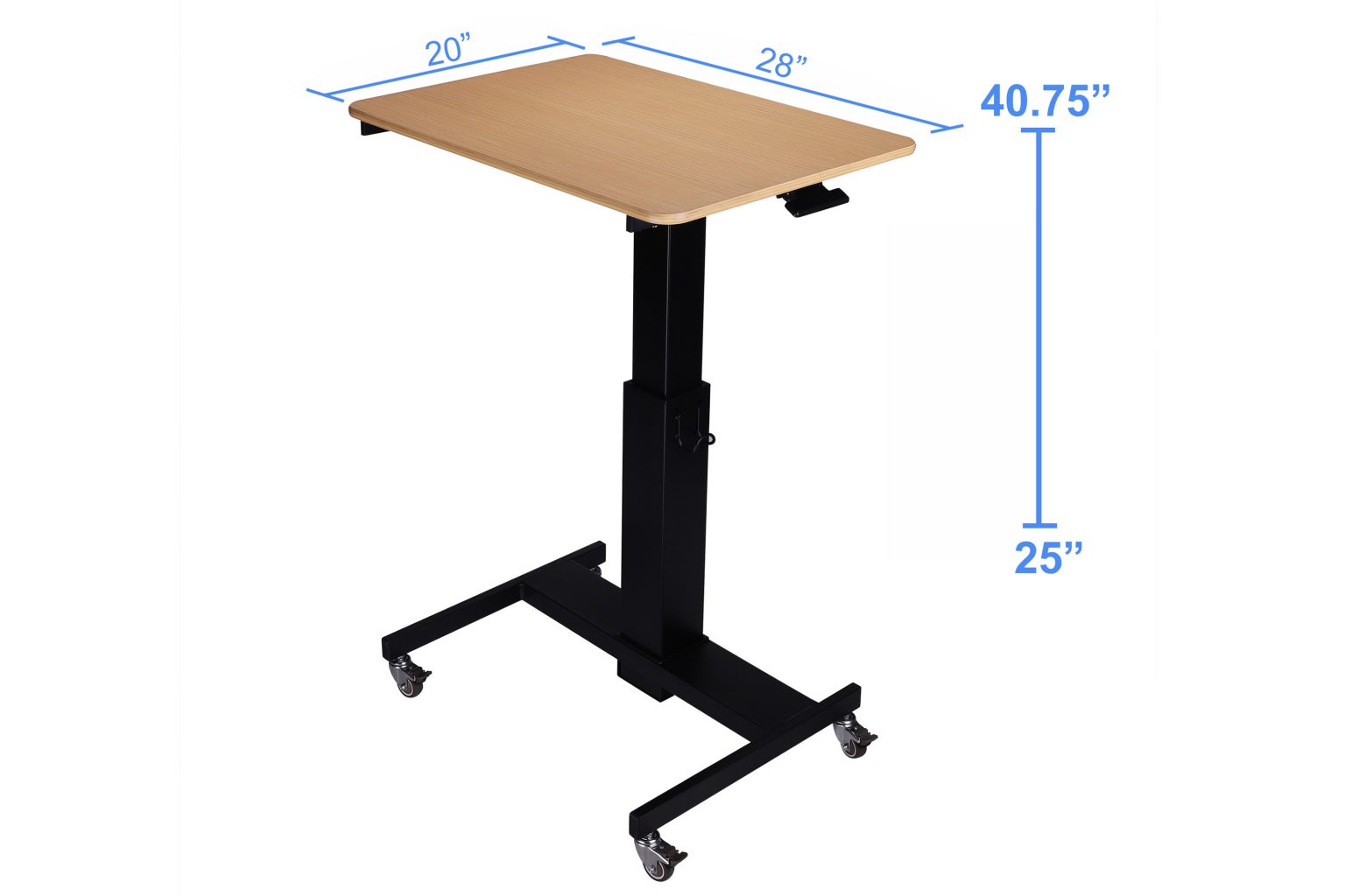 Rocelco MSD-28 Mobile Standing Desk - Rocelco